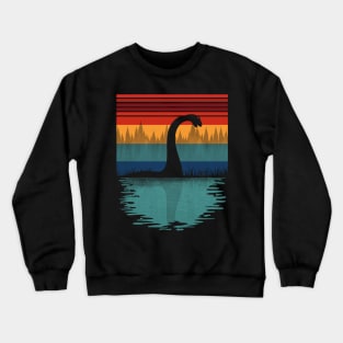 Loch Ness Monster Retro Crewneck Sweatshirt